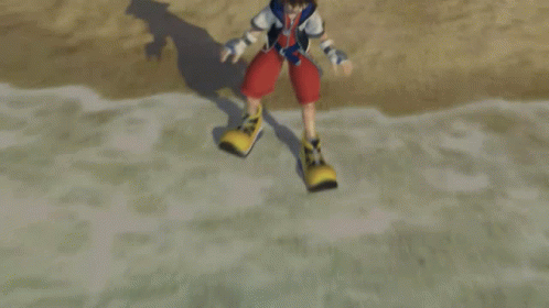 Sora Looks At A Wave Kingdom Hearts GIF - Sora Looks At A Wave Kingdom Hearts Sora GIFs