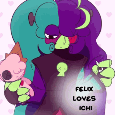 felix loves ichi is written on a poster