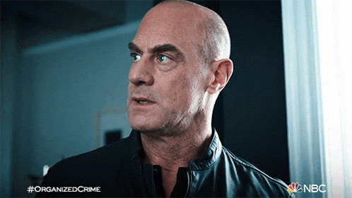 a man in a leather jacket is featured on organized crime on nbc