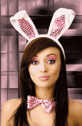 Girl Bunny GIF - Girl Bunny Happy Easter GIFs
