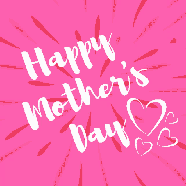 a pink background with the words " happy mother 's day "