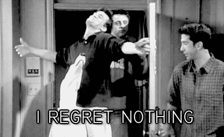 Ate Two Donuts For Lunch? Whatever, They Each Ate Five. GIF - Friends No Regrets GIFs