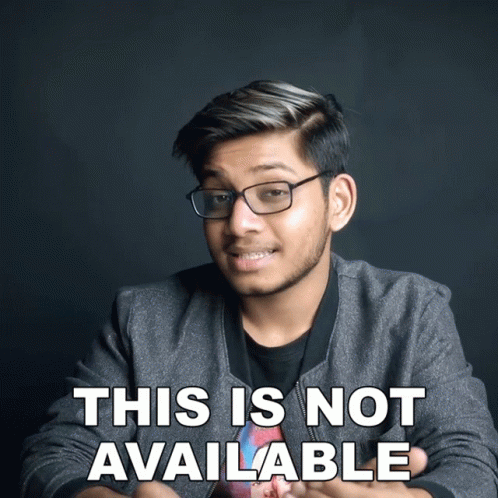 This Is Not Available Anubhav Roy GIF - This Is Not Available Anubhav Roy Inapplicable GIFs