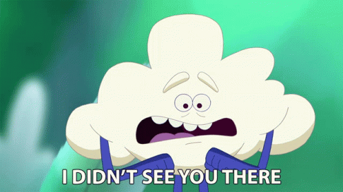 I Didnt See You There Cloud Guy GIF - I Didnt See You There Cloud Guy The Trolls Beat Goes On GIFs