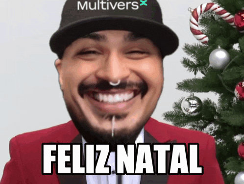 a man with a hat that says multivers on it