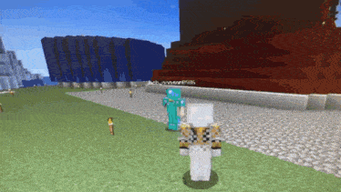 a screenshot of a minecraft game with the name ach on the bottom left