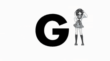 a girl in a blue skirt is dancing in front of a sign that says go yourself