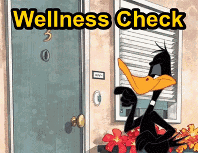 Wellness Check Daffy GIF - Wellness Check Daffy Doorbell GIFs