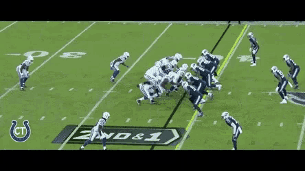 the indianapolis colts are playing a football game