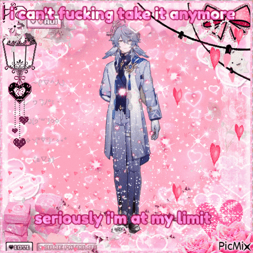 a picture of a man with the words " i can 't fucking take it anymore "