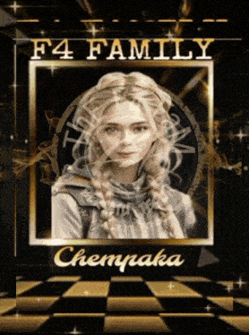 a poster for the f4 family shows a woman
