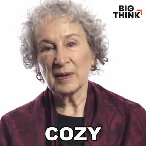 Cozy Margaret Atwood GIF - Cozy Margaret Atwood Big Think GIFs