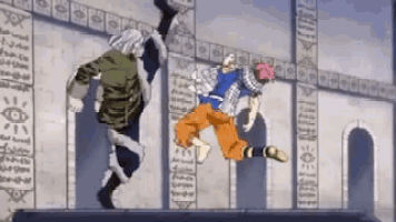 a cartoon of a man falling from a building