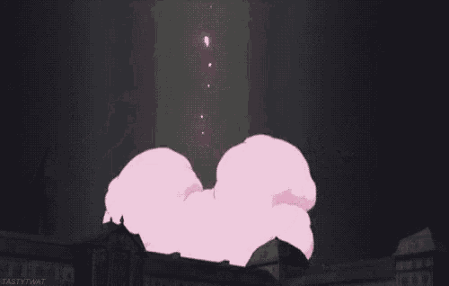 a pink bunny with a 3 on its face