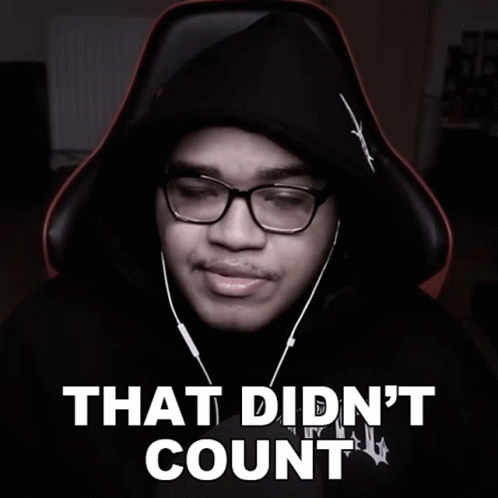 That Didnt Count Miniklin GIF - That Didnt Count Miniklin Thats Not Counted GIFs