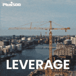 a picture of a crane with the word leverage on it