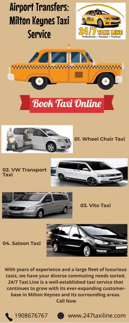 an advertisement for airport transfers milton keynes taxi service book taxi online