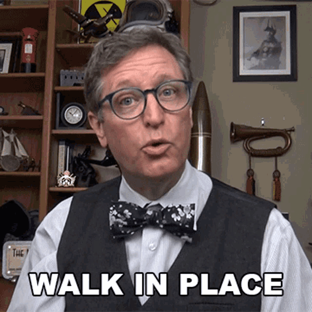 Walk In Place Lance Geiger GIF - Walk In Place Lance Geiger The History Guy GIFs