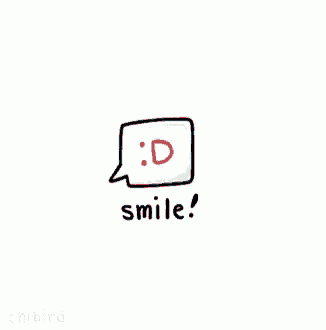 a drawing of a speech bubble with the word smile written inside of it