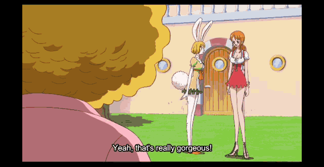 a cartoon says yeah that 's really gorgeous on the bottom