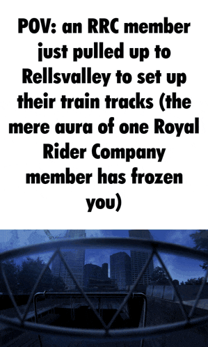 a rider company member has frozen you written on a white background