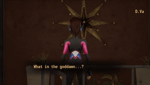 a video game character says what in the goddamn ...