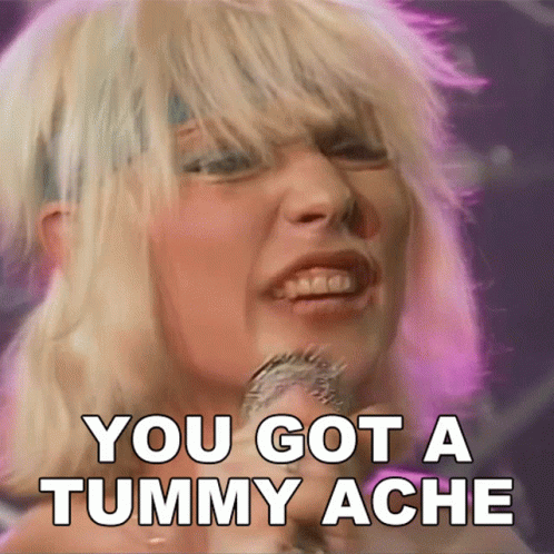 You Got A Tummy Ache Debbie Harry GIF - You Got A Tummy Ache Debbie Harry Blondie GIFs