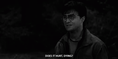 Does It Hut Dying GIF - Harry Potter Daniel Radcliffe Does It Hurt GIFs
