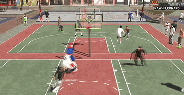 Slam Dunk Chicken Costume GIF - Slam Dunk Chicken Costume In Your Face GIFs
