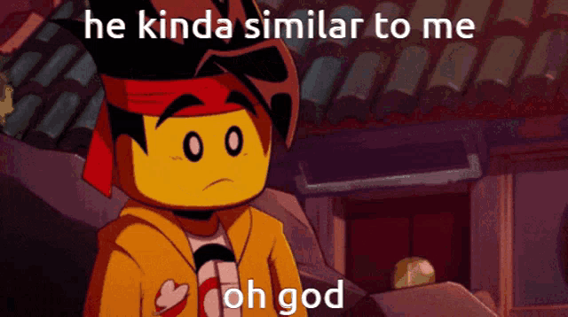 a cartoon character says he kinda similar to me