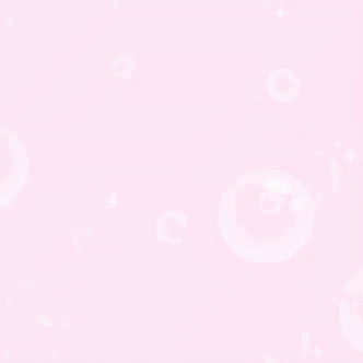 a pink background with bubbles and stars floating in the air