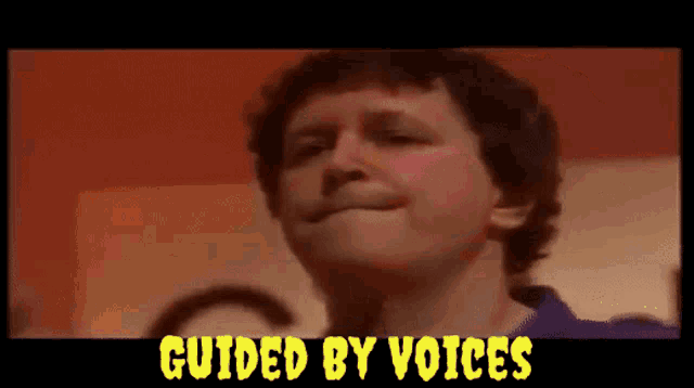 a picture of a man with the words guided by voices below it