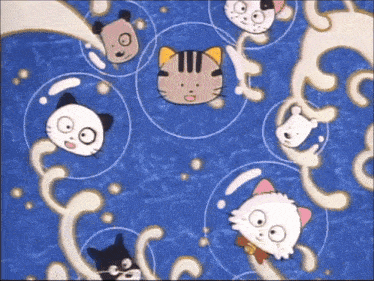 Tama And Friends Dancing GIF - Tama And Friends Dancing Bubbles GIFs