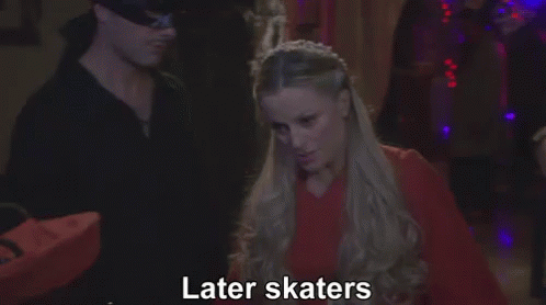 See Ya GIF - Bye Later Skaters Amy Poehler GIFs