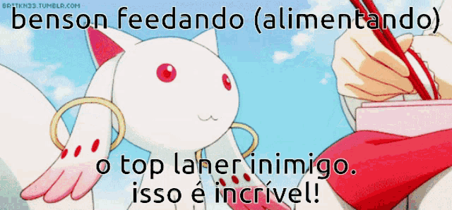 benson feedando ( alimentando ) o top laner inimigo isso é incrivel