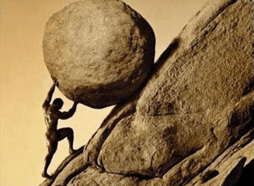 Sisyphus Syzyf GIF - Sisyphus Syzyf One Must Imagine Sisyphus Happy GIFs