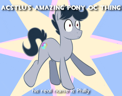 a picture of a pony with the words acstlu 's amazing pony oc thing