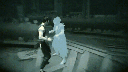 a man in a tank top is fighting another man in a video game