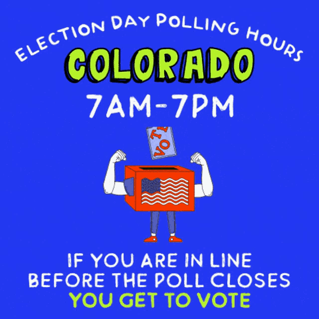 Colorado Election Day Polling Hours GIF - Colorado Co Election Day Polling Hours GIFs