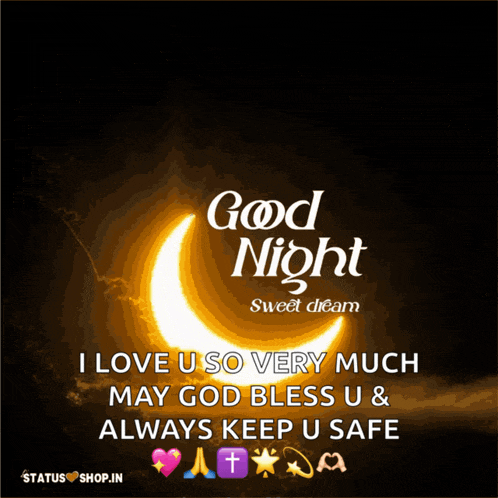a poster that says good night sweet dream with a crescent moon