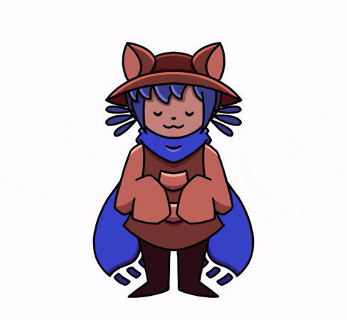 a cartoon drawing of a cat wearing a hat