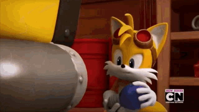Pillow Fight Sonic Boom GIF - Pillow Fight Sonic Boom Dr Eggman GIFs