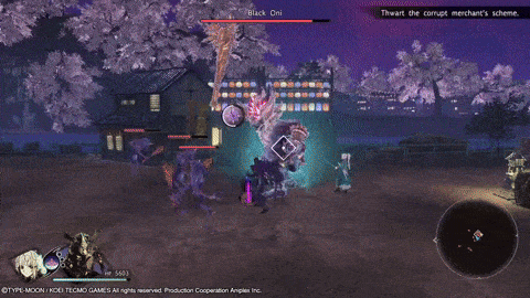 a screenshot of a video game shows a boss called black ori
