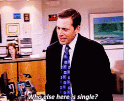 Trying To Find Someone To Flirt With At A Party GIF - Single Michael Scott The Office GIFs