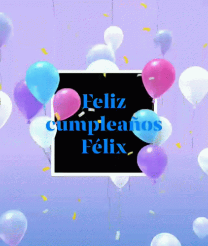 Feliz Cumpleaños Félix GIF - Feliz Cumpleaños Félix Balloons GIFs