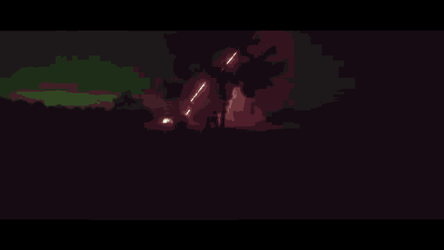 a close up of a green and white object in the dark .