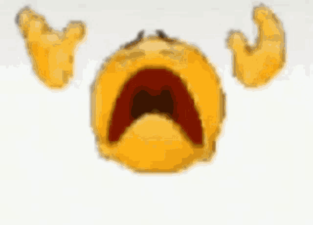 a close up of a smiley face with a crying face