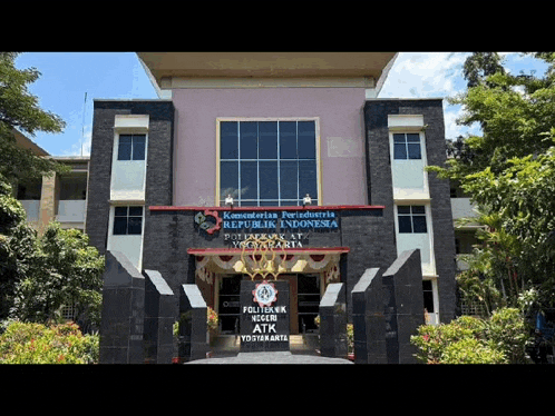 a large building with a sign on the front that says republik indonesia