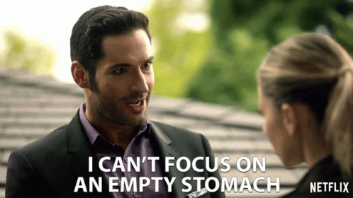 I Cant Focus On An Empty Stomach Tom Ellis GIF