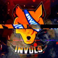 a logo for invuls shows a fox wearing sunglasses and a bandana